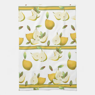 Linge De Cuisine Poires Fruit Botanique