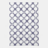 Linge De Cuisine pois blanc gris et motif (Vertical)