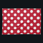 Linge De Cuisine pois blancs en rouge<br><div class="desc">pois blancs en rouge</div>