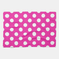 Pois blancs sur fuchsia