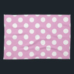 Linge De Cuisine Pois blancs sur rose pâle<br><div class="desc">Pois blancs sur rose pâle</div>