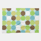 Linge De Cuisine pois bleu Brown (Horizontal)