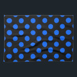 Linge De Cuisine Pois bleu et noir<br><div class="desc">Pois bleu et noir</div>