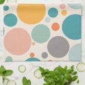 Linge De Cuisine Pois coloré (Plié)