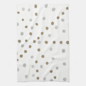 Linge De Cuisine Pois d'argent et d'or  (Vertical)