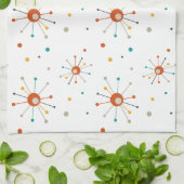 Linge De Cuisine Pois de l'ère atomique du milieu du siècle moderne (Plié)