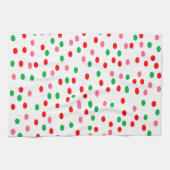 Linge De Cuisine Pois de Noël (Horizontal)