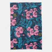 Linge De Cuisine Pois doux et bourdons, rose et bleu (Vertical)