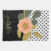 Linge De Cuisine Pois et floral (Horizontal)