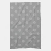 Linge De Cuisine Pois grand - 4b gris (Vertical)