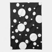 Linge De Cuisine Pois noir et blanc (Vertical)