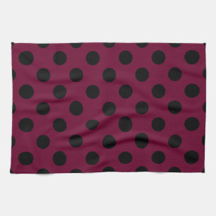 Linge De Cuisine Pois noirs en Bourgogne