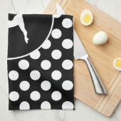 Linge De Cuisine Pois noirs et blancs; Ballet (Quart Plié)