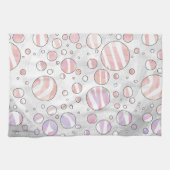 Linge De Cuisine Pois rose et blanc Zebra (Horizontal)