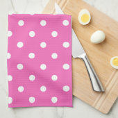 Linge De Cuisine pois roses (Quart Plié)