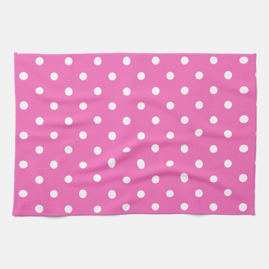 Linge De Cuisine pois roses (Horizontal)