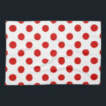 Linge De Cuisine Pois rouges et blancs<br><div class="desc">Pois rouges et blancs</div>