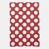 Linge De Cuisine Pois rouges, Motif à points polka, points, pointil (Vertical)
