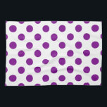 Linge De Cuisine Pois violets et blancs<br><div class="desc">Pois violets et blancs</div>