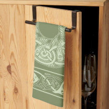 Poisson à nouer celtique en vert