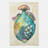 Linge De Cuisine Poisson Aquarium bleu et violet (Vertical)