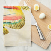 Linge De Cuisine Poisson coloré (Quart Plié)