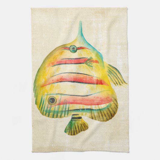 Linge De Cuisine Poisson coloré (Vertical)