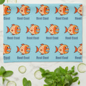 Linge De Cuisine Poisson de dessin animé drôle jeu de mots océan (Plié)
