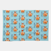Linge De Cuisine Poisson de dessin animé drôle jeu de mots océan (Horizontal)