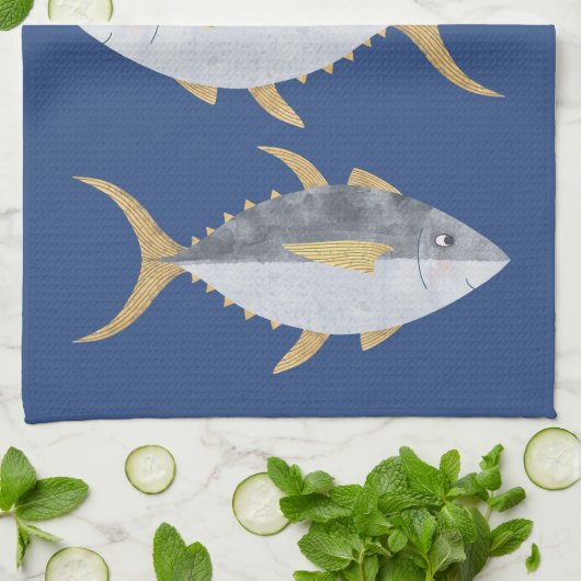 Linge De Cuisine Poisson de thon (Plié)