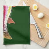 Linge De Cuisine Poisson de truite arc-en-ciel (Quart Plié)