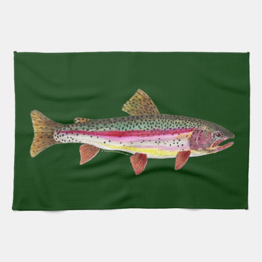 Linge De Cuisine Poisson de truite arc-en-ciel (Horizontal)
