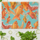 Linge De Cuisine Poisson d'or (Plié)