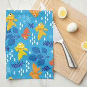 Linge De Cuisine Poisson d'or dans l'aquarium (Quart Plié)