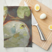 Linge De Cuisine Poisson D'Or Koi Pond Water Lys (Quart Plié)