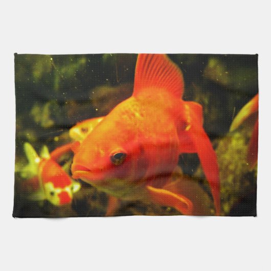 Linge De Cuisine Poisson doré (Horizontal)
