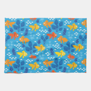 Linge De Cuisine Poisson doré en aquarium