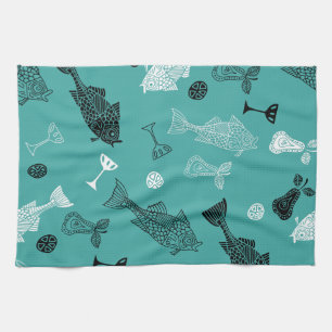 Linge De Cuisine Poisson et fruits