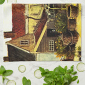 Linge De Cuisine Poisson Grange de séchage par Vincent van Gogh (Plié)