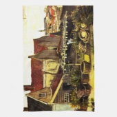 Linge De Cuisine Poisson Grange de séchage par Vincent van Gogh (Vertical)