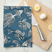 Linge De Cuisine Poisson japonais Koi (Quart Plié)