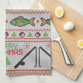 Linge De Cuisine Poisson laide de Noël (Quart Plié)