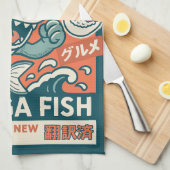 Linge De Cuisine Poisson Manga (Quart Plié)