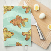 Linge De Cuisine Poisson-motif (Quart Plié)