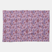 Linge De Cuisine Poisson rose et pourpre (Horizontal)
