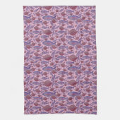 Linge De Cuisine Poisson rose et pourpre (Vertical)