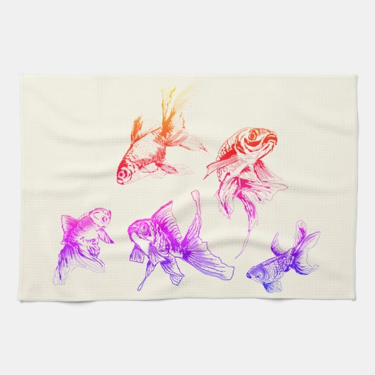 Linge De Cuisine Poisson rouge - (Horizontal)