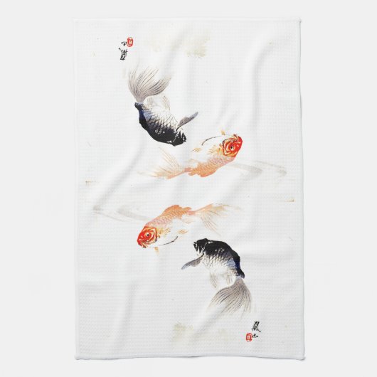 Linge De Cuisine Poisson rouge (Vertical)