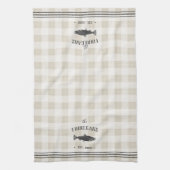 Linge De Cuisine Poisson rustique Plaid personnalisé (Vertical)
