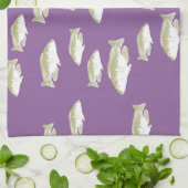 Linge De Cuisine Poisson sur violet (Plié)